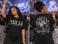 SHAUN MILLI WORLD GRAPHIC TEE SHIRT