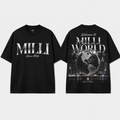 SHAUN MILLI WORLD GRAPHIC TEE SHIRT